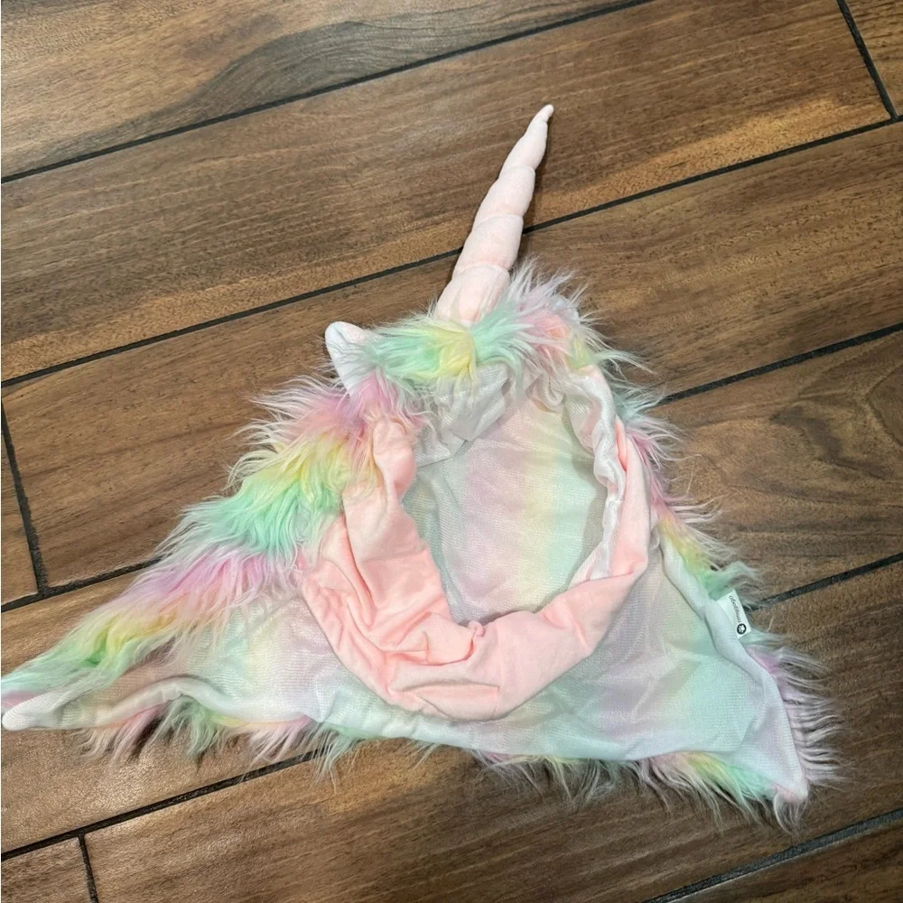 Unicorn funny pet Dog Costume with Pastel Mane size large
